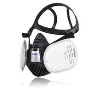 Dräger X-plore 3500 Half Mask Respirator Set with 2 Reusable Pure P3 filter cartridges for Construction Work, DIY and Mold Removal, Size L