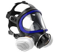 Dräger X-plore 5500 Full Face Respirator Mask with 2x ABEK1 Hg P3 RD Gas Mask Filters - Chemical Mask against Gases, Spray Paint Fumes, Vapours, Epoxy Resin - Compatible with a Chemical Hazmat Suit