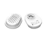 Dräger X-plore P3 Bayonet Filters, 2 Waterproof Replacement Particle Filters for Protection Against Asbestos, Wood Dust, Metal Dust