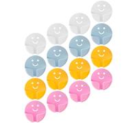 DRAFIDEEP 24pcs Plastic Plug Holder with Double Hooks, No Drilling Self-Adhesive Wall Power Plug Organizers for Tile Backsplash and Bathroom Cable Management