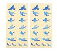 DRAFIDEEP 2pcs Guitar Decal Stickers with Colourful Bird Design, Pvc Material, Cover Flawed Parts and Leaves No Traces, for Electric Guitar Fingerboard Decoration Random Color