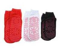 DRAFIDEEP 3 Pairs Heated Socks for Winter with Self Heating Technology, Lightweight Cotton Mid-tube Design, Breathable and Comfortable Foot Socks for Indoor Color