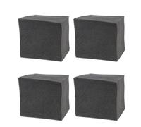 DRAFIDEEP 4pcs Polyurethane Acoustic Absorption Block for Soundproofing Walls and Recording Studios, Black Sound Insulation Cotton Noise Reduction and Safe Material Features