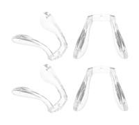 DRAFIDEEP 4pcs Silicone Glasses Nose Pads Replacement for Single Hole Diameter 1mm Frames, Comfortable Eyeglass Support Pads that Reduce Burden on Nose, Suitable for Children and Adults