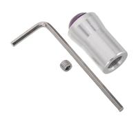 DRAFIDEEP Amethyst Meditation Tuning Fork Holder with 12mm Crystal Feet for Frequency Healing and Yoga, Aluminium Alloy Base for Balancing Body and Mind During Spa Sessions and Relaxation