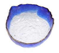 DRAFIDEEP Blue Glass Manicure Bowl for Hand and Nail Nail Polish Removal Soaking Bowl with Fast Soaking Process for Self-manicures and Home DIY