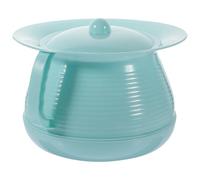 DRAFIDEEP Chamber Pot Plastic Urinal with Lid and Handle, Non-Tipping Pee Bucket for Disabled and Elderly, 21 X 14 CM, Nighttime Use
