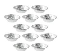 DRAFIDEEP Disposable Egg Tart Molds 8cm 500pcs Silver Tinfoil Baking Cups Muffin and Cupcake Baking Mold for Home Kitchen Bakery Use