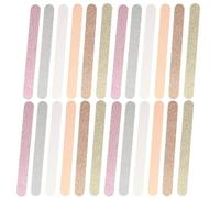 DRAFIDEEP Double-Sided Nail Files Eva Manicure File Sponge Tool with Glitter Powder 30pcs Surface Sanding and Shaping Fingernails for Nail Salon and Home Use
