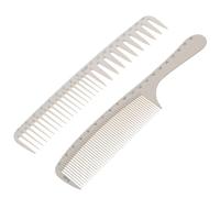 DRAFIDEEP Hair Cutting Combs Lightweight and Easy to Comb 2pcs with Ruler Scale Made of Sturdy Abs Material, Featuring Wide and Thin Teeth for Hairdressing and Styling for Professional