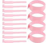 DRAFIDEEP Hospital Use Disposable Newborn PVC Wristbands 100pcs Identification Waterproof Care