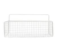 DRAFIDEEP Large Capacity White Iron Hanging Wire Basket for Kitchen Cabinet Door Storage, Multi-function and Easy to Assemble over Door Storage Shelf for Organising Kitchen Essentials