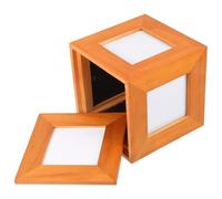 DRAFIDEEP Large Picture Frame Wooden Storage Box for Desk Use and Cherished Memories