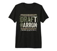 Draft Barron Tshirt Men American Flag USA Military Anti War Premium T-Shirt