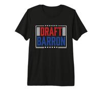 Draft Barron Tshirt Men American Flag USA Military Anti War Premium T-Shirt