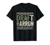 Draft Barron Tshirt Men American Flag USA Military Anti War T-Shirt