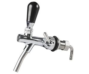 Draft Beer Adjustable Faucet - PERA Brand Include Beer Faucet, Flow Controller, Chrome Plating Shank G5/8 Tap for Home Brew
