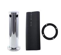 Draft Beer Kegerator Tower 3" Stainless Steel Beer Tower Drinks & Beverage Dispenser for Home Party(Double Faucet)