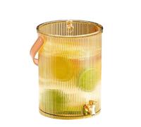 Draft Beer Tower Dispenser, Plastic Drink Dispenser Beverage with Spigot for Beer Home Brewing(Yellow,19x29cm)