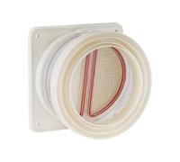 Draft Blocker Backdraft Damper Duct Draft Stopper One-Way Airflow Ducting Insert Backflow Preventer Inline Fan Vent Deflector for Flexible Hose