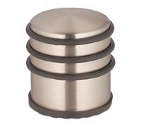 Draft Buffer Stopper Rubber Underside Heavy Stainless Steel Doorstop Flat Bronze