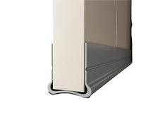 Draft Excluder for Doors 1-4PCS Self-Adhesive Door Bottom Sealing Strip Wind and Proof Weather Strip with Soundproofing Felt PVC Flexible Door Strip(Grey,2PCS)