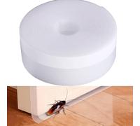Draft Excluder for Doors 35mm x 6m Clear Self-Adhesive - High Transparency Weatherproof & Soundproof Draught Excluder, Transparent Indoor Door Bottom Seal Strip to Block Dust, Wind & Noise