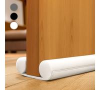 Draft Excluder for Doors 86cm / 34 inch - 1 Pack Under Door Draught Excluder, Double Sided Door Draft Stopper- Energy Saving & Sound Proofing (White)