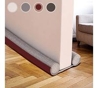 Draft Excluder for Doors - 94cm, Efficient Noise Blocker, Cold Air Stopper - Energy-Efficient Bottom Door Seal, Weather Stripping Under Door Draught Excluder for the Bottom of Your Door,Brown