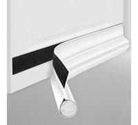 Draft Excluder for Doors 96cm, 37in Self-Adhesive Draught Excluder for Bottom, Cutable Under Door Draft Blocker Insulator Door Seal Weather Stripping Soundproof for Window and Front Door