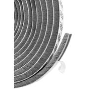 Draft Excluder for Doors, Draught Excluder for Windows, 5Meters(L) x 9mm(W) x 9mm(T) Self-Adhesive Brush Seal Strip Air Stopper for Door, Window Waterproof Weatherstrip, Anti-Collision, Scratchproof