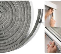 Draft Excluder for Doors, Draught Excluder for Windows, Upgraded Length 5.5 Metres(L) x 9mm(W) x 9mm(T) Self-Adhesive Seal Strip Tape, Stop Draft, Grey