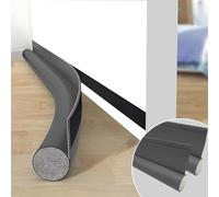 Draft Excluder for Doors Grey 2 Pack, 37.8 Inches Draught Excluder for Doors, Noise Blocker Door Draft Excluder Blocker Window, Dust Proof, Removable Washable Adjustable Door Sweeps