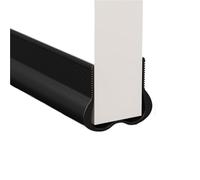Draft Excluder for Doors PVC Flexible Door Bottom Seal Strip Weatherstrip Under Draft Stopper Sealing OundProof Gasket Window Guard(Black 1pcs)