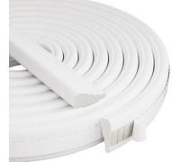 Draft Excluder Strip for Windows and Doors, Wedge-Shape weather strips, Self-adhesive foam bumper strips, window seal strip for Soundproof and windproof, Seam strips for windows and doors (White, 15m)