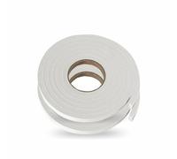 Draft Excluder Tape Self Adhesive Foam Insulation Tape Weather Stripping Anti Collision Gap White Sealing Strip Windows Doors Furniture Draught Stoppers Seal Gaps Up To 3-5mm 4.5M Long Each (2Rolls)