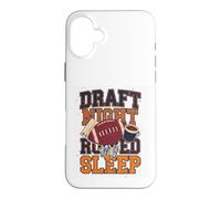 Draft Night Ruined My Sleep Fantasy Football Humor Case for iPhone 16 Plus
