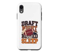 Draft Night Ruined My Sleep Fantasy Football Humor Case for iPhone XR