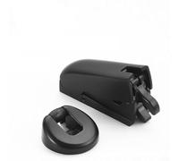 Draft Resistant Silent Door Stopper With Damping Buffer For Secure Holding And Shake Resistance In Homes Offices Easy Installation Zinc Alloy Black White 2 Pack(A)