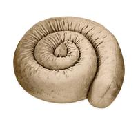 Draft stopper door insulating 400 cm - Under door and window wind blocker decorative Ideal for front door windows and cushion for kids' room plush Beige