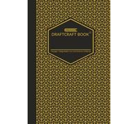 Draftcraft Book: Black & Gold Hexagon Pattern Notebook: College Ruled Notebook with Header Field, 6×9 Inch Luxury Black and Gold Geometric Journal for ... Meetings, and Professional Everyday Use