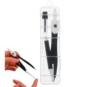 Drafting Compass Set - Metal Geometry Compass, Circle Ruler, Precision Drawing Tool With 0.7mm Lead Core | Instrument Kit, Designer Set, Art Tool, Professional Student Equipment, Portable Case