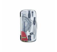 Drafting Compasses Kit with Storage Box, Protractor Rulers, Geometry Tool Set for Geometric Drawing, Mathematical Measurement(Black)