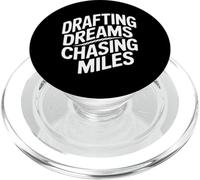 Drafting Dreams Chasing Miles - Road Bike Racer PopSockets PopGrip for MagSafe