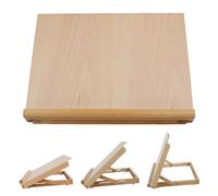 Drafting Easel Tabletop, 43x32x6cm, Adjustable Angle Folding Art Easel, Solid Beech Wood Desktop Painting Easel for Artists Beginners Student, Sketching Board, Drawing Board