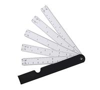 Drafting Fan Shaped Plastic Architect Engineering Metric Scale Ruler Straight Clear Through Measuring Tool for Student Engineer Architect Architectural Plastic Scale Ruler Metric for Drafting