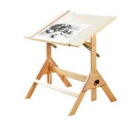 Drafting Table, Artist Drawing Desk - Tiltable Tabletop, Adjustable Angle and Height, with Measuring Ruler for Artwork, Graphic Design, Reading, Painting