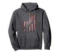Drag Car Racing American Flag Top Fuel Dragster Hot Rod Gift Pullover Hoodie