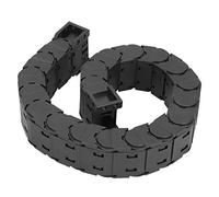 Drag Chain Wire Carrier Totally Enclosed Low Noise Towing Chain Detachable Assembly 0.7meter Nylon PA66 for Engraving Machine CNC Machine Tool Mechanical Arm Cable Protection (D20*57)