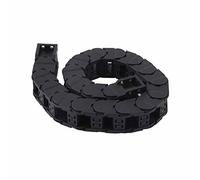 Drag Chain Wire Carrier Totally Enclosed Low Noise Towing Chain Detachable Assembly 0.7meter Nylon PA66 for Engraving Machine CNC Machine Tool Mechanical Arm Cable Protection (D20*25)